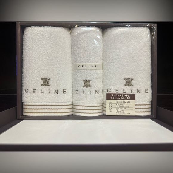 Celine Other - Authentic set of 3 Celine Hand Towels